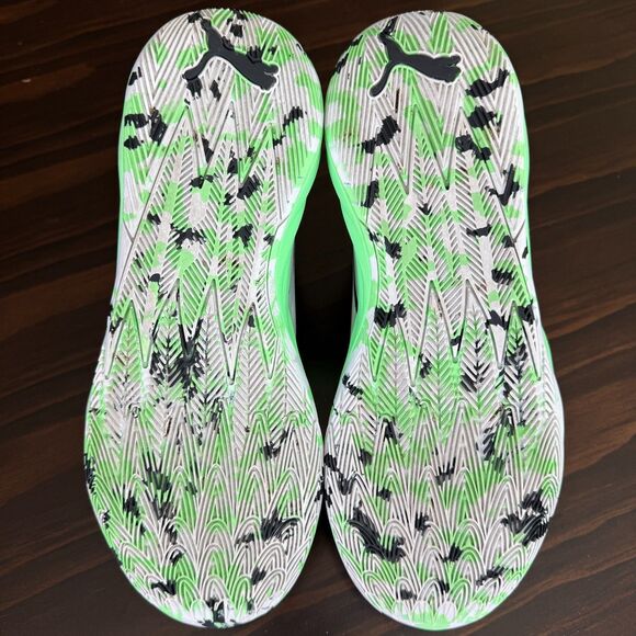 Size 13 - Lamel-O Basketball Shoes Green and White PUMA MB.02 Lo LaMel-O - Picture 8 of 11